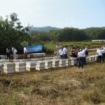 Visita técnica a apiário cerca de Paju, mais de 200km de Daejeon, na fronteira da Coréia do Sul com a Coréia do Norte