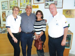Na parte da tarde o Presidente da CBA José Aragão, acompanhado da sua esposa Elma Brito visitaram as dependências da APACAME.