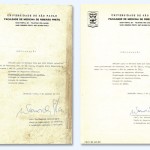 1975 – Declaração assinada pelo Prof. Dr. Warwik E. Kerr comprovando a participação de Luiz e Hilda Degrandi Zovaro (esposa) no curso de Inseminação Artificial realizada na USP – Ribeirão Preto.