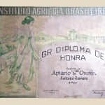 1930 - Diploma ganho por Antônio Zovaro do Instituto Agrícola Brasileiro – Rio de Janeiro.