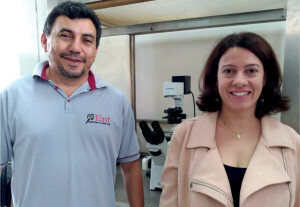 Os professores Eugênio Oliveira e Maria Augusta Lima, da Universidade Federal de Viçosa.